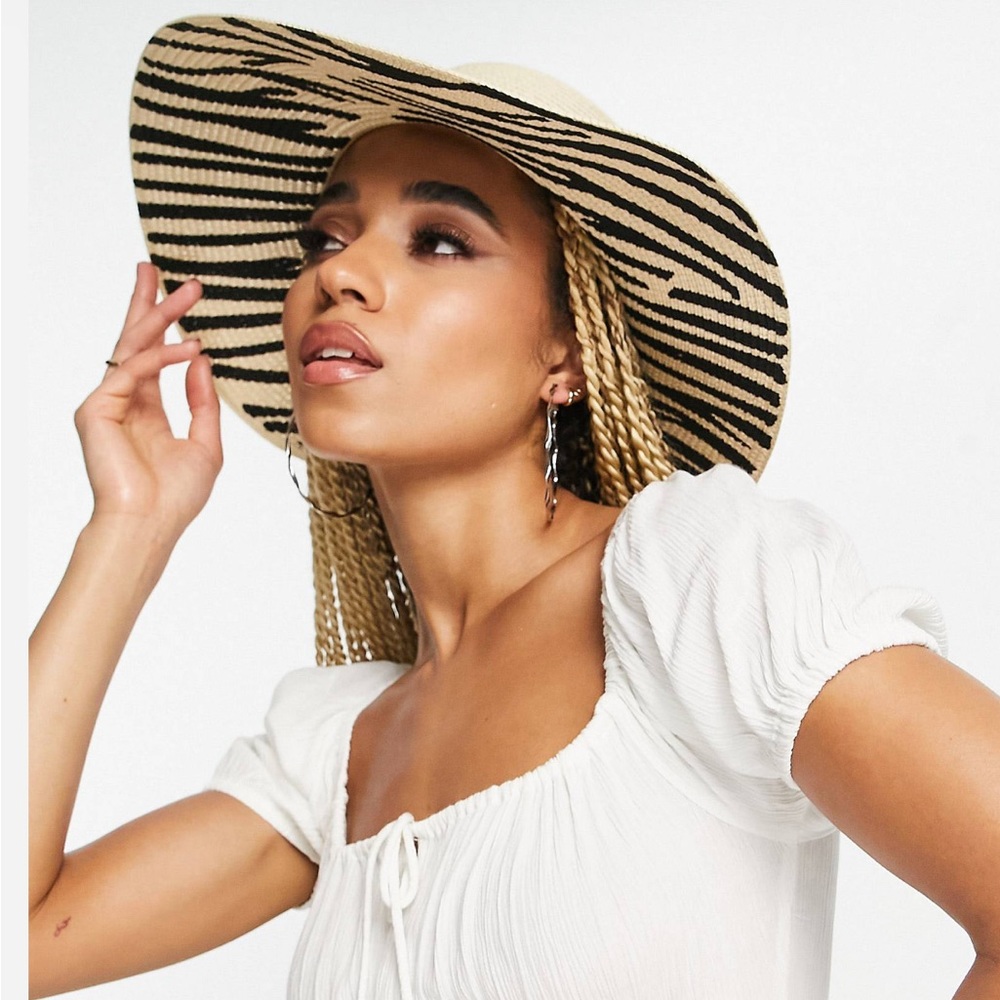 Asos straw floppy hat
